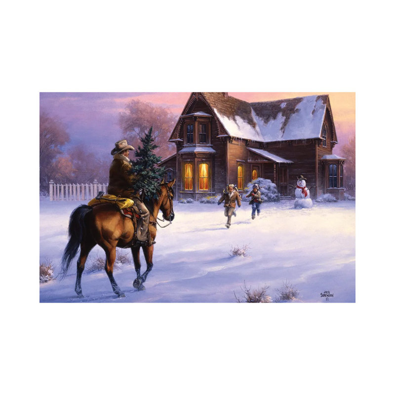 The Day Daddy Brought Home The Tree by Jack Sorenson - Wrapped Canvas Gallery-Wrapped Canvas Giclée, 45.72cm H x 66.04cm W