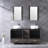 Aldesino 60'' Double Bathroom Vanity with Glass Top