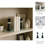 Modern Crystal Glass Bookends - Chess Piece Inspired Decorative Book Ends for Stylish Shelf and Home Decor - Set of 2, 7", Black and Clear