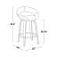 Tabouret de bar pivotant contemporain avec repose-pieds - ensemble de 2-1471331278