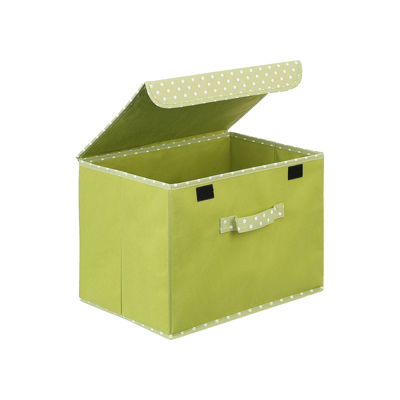 Rebrilliant Fabric Decorative Bin, Green