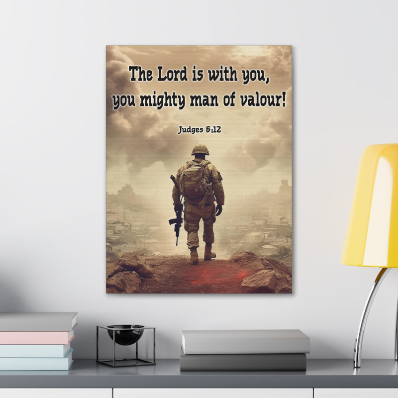 Divine Valor: A Soldier's Journey Judges, H 30 po x l 24 po