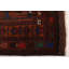 Tapis noir brûlé orange Teimani 4 pi 3 po x 6 pi 7 po