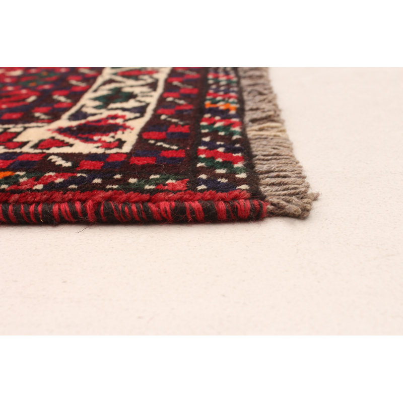 Tapis rouge rétro 6 pi 8 po x 9 pi 4 po Evey