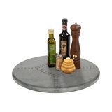 Hand Hammered Zinc Lazy Susan