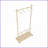 Coat Rack with 6 Wooden Hangers - Solid Wood, Space-Saving | Wheels, Adjustable Shelf | Old Pine, Wood