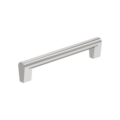 Composite 6-5/16 inch (160mm) Center-to-Center Polished Chrome Cabinet Pull - 10 Pack