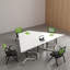 Ensemble de table de conférence pliable trapézoïdale modulaire mobile
