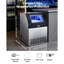 Machine à glaçons commerciale, 360 lb / 24 h avec capacité de rangement de 85 lb, encastrée / autoportante / sous le comptoir, machine à glaçons en acier inoxydable avec affichage DEL et autonettoyante, pour bar-restaurant à domicile