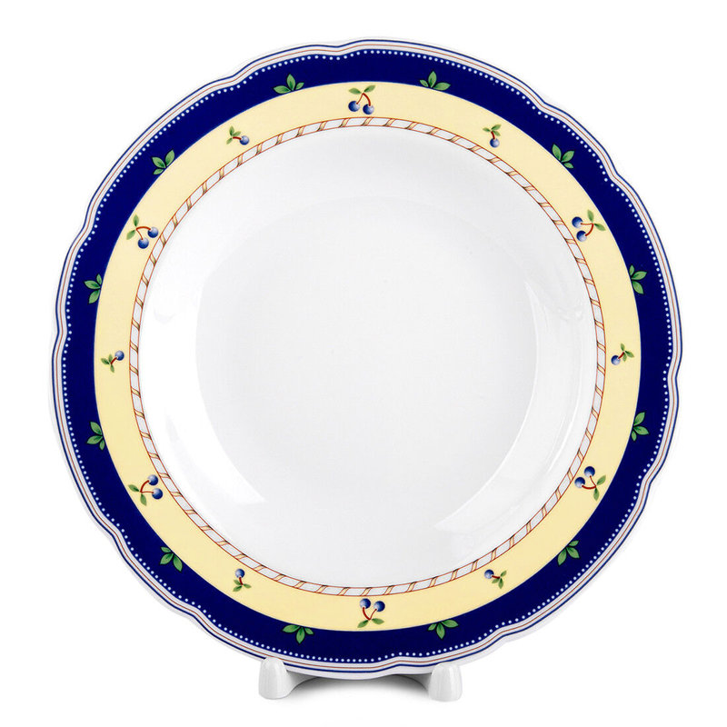 Assiette creuse en porcelaine de 8,66 po Henrietta Carlsbad