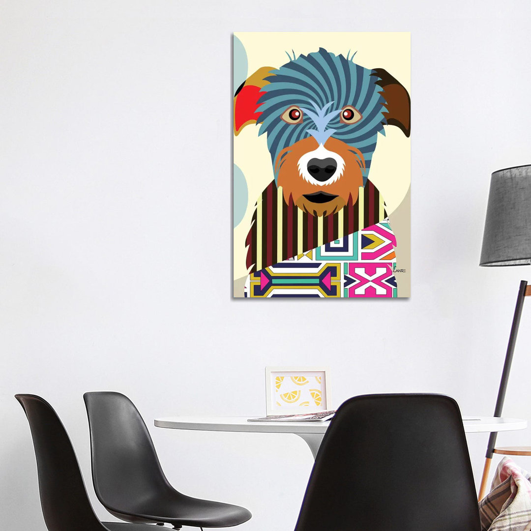 Irish Wolfhound by Lanre Studio - Wrapped Canvas Print