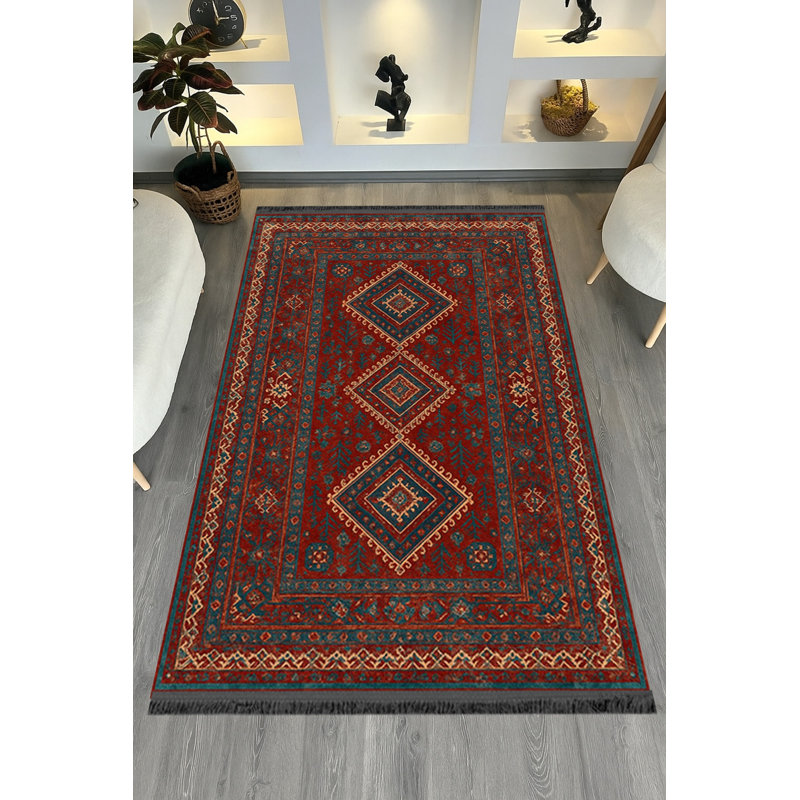 Tapis gris tissé Mosso, 3'11" x 5'11"