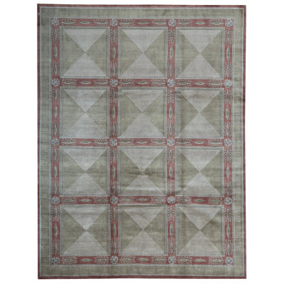 Tapis doré de haute qualité noué à la main