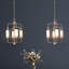 Lustre géométrique unique à 4 lumières