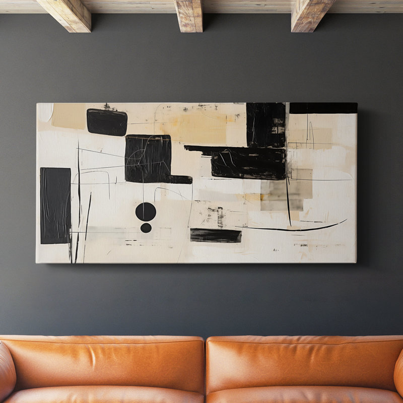 Abstract Series 4 #IV-Gallery Wrapped Canvas, 20" H x 40" W
