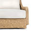 Chaise de patio pivotante en osier Breck Celeste