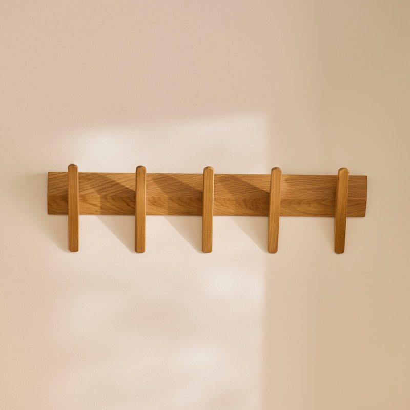 Small Coat Rack, Pale Oak, 60cm