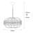 3 - Light Iron Dimmable Globe Chandelier