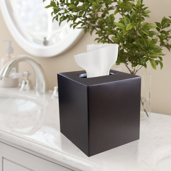 Wooden Rectangular Facial Tissue Box Cover Holder,Bamboo Removable Tissue  Dispenser for Bathroom Vanity Countertop,Bedroom,Living Room,Kitchen