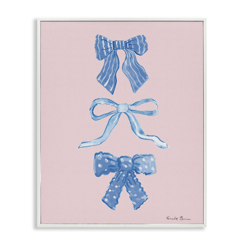 Joli arc bleu et rose, estampe numérique, design par Farida Zaman, H 14 po x l 11 po
