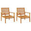 Lily Manor 4 Piece Garden Lounge Set Solid Wood Acacia