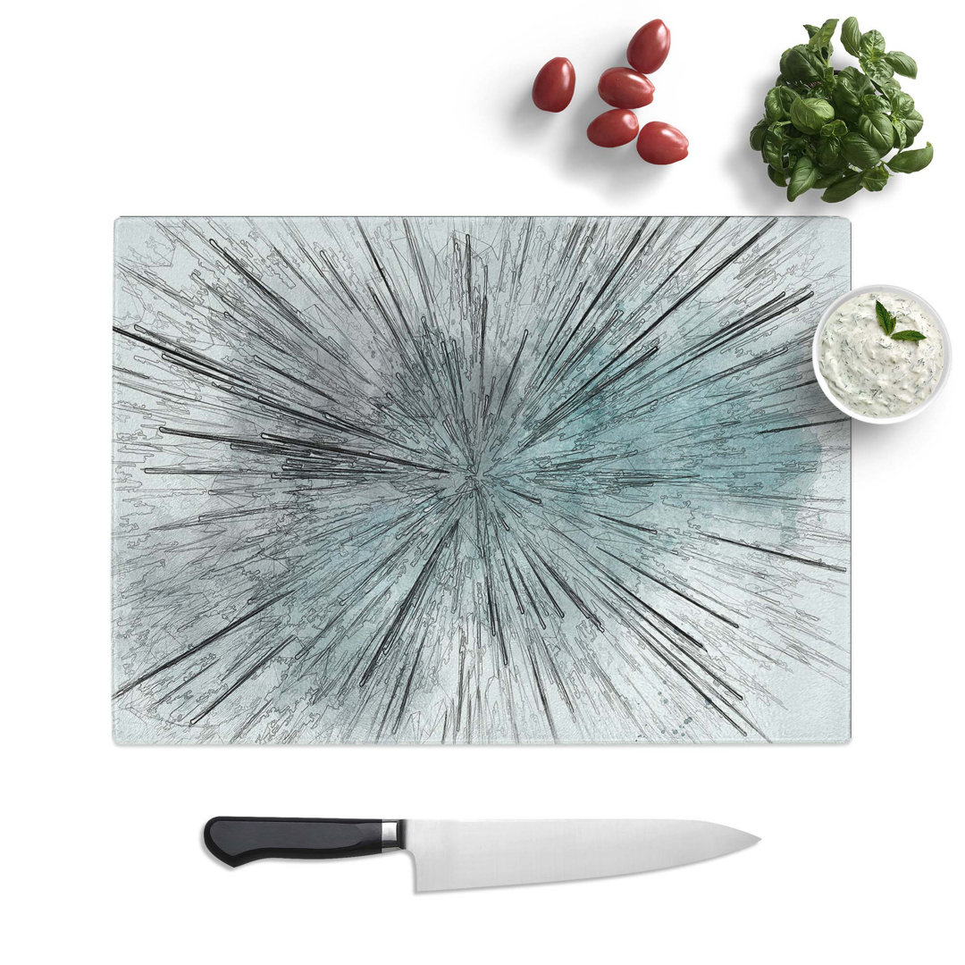 Glass Explosion of Light in Abstract Chopping Board