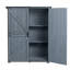 Armoire de rangement extérieure, remise à outils avec structure en métal pour la cour