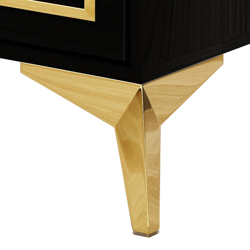 Baccus 21.65'' W Nightstand, Black