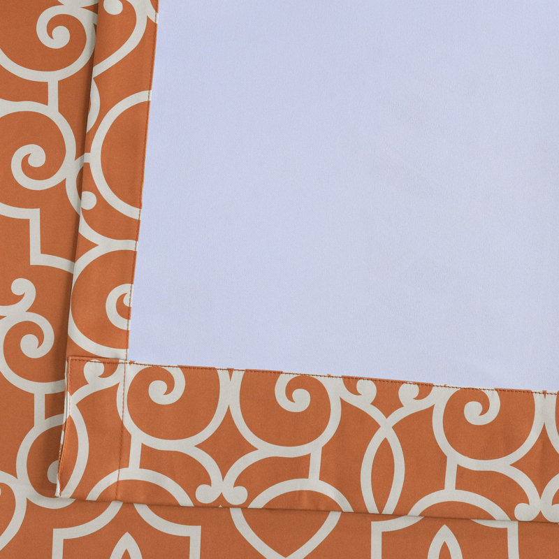 Cuthbertson Printed Room Darkening Curtains for Bedroom & Living Room Window Curtain Single Panel Drape, 50"W x 108"L