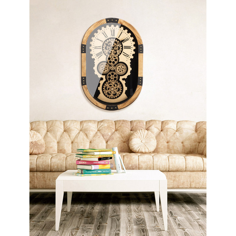 Afreen Manufactured Wood Wall Clock