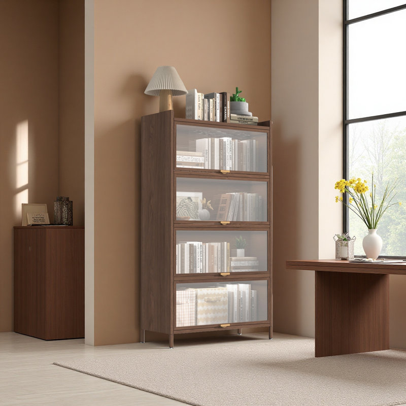 Armoire 57 po en métal à 4 portes basculantes de 57 po de hauteur, avec amplement d'espace de rangement pour la chambre à coucher, le bureau, le salon, le couloir et le vestibule