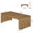 71'' Rectangular Executive Desk with Double Pedestal Legs, Farmhouse Computer Workstation for Home Office-1383971616