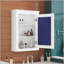 Armoire de rangement murale de 20 pouces avec miroir, tablette réglable et conception compacte pour salle de bain moderne-1091255081