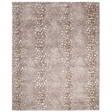 Louis Animal Print Hand-Knotted Wool/Cotton Ivory Area Rug