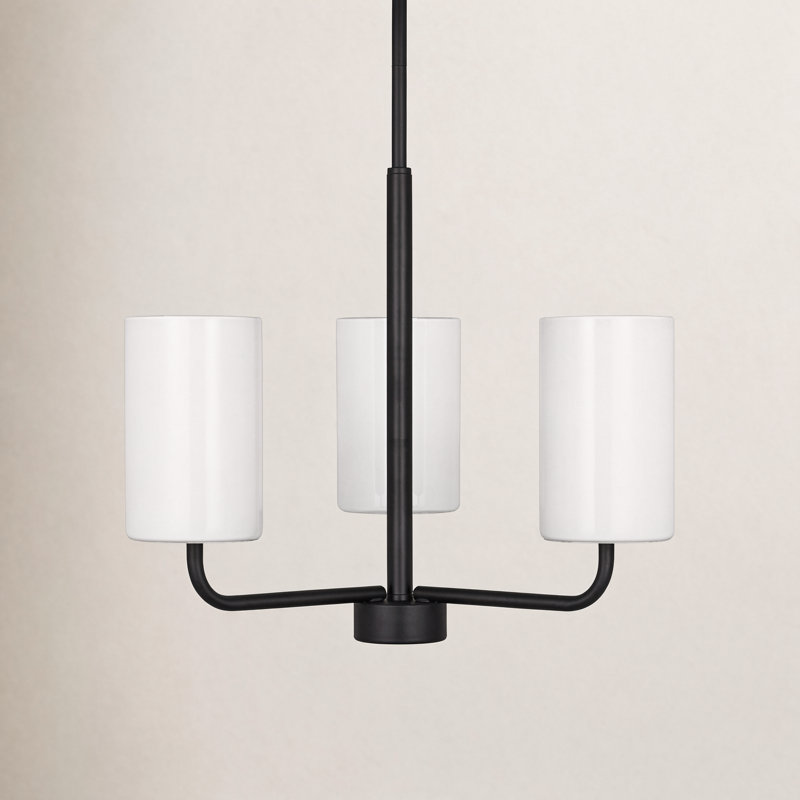 Lustre à 3 lumières Vincente, Noir mat, No