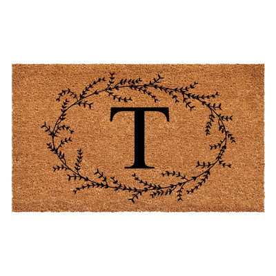 Holubov Personalizable Non-Slip Floral Outdoor Doormat