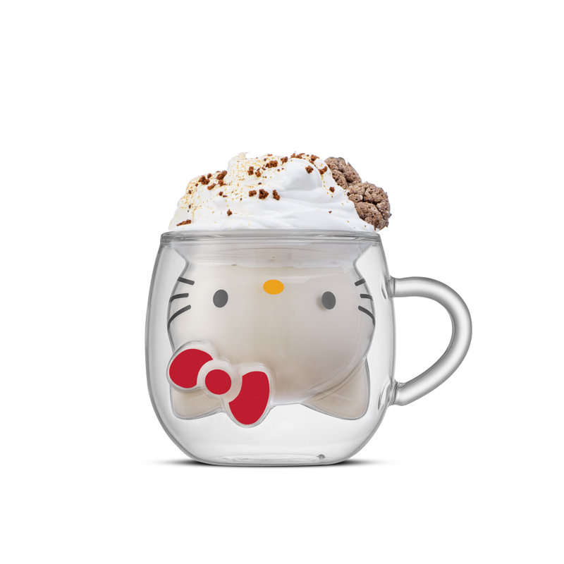 Tasse à café à double paroi Hello Kitty 3D, 5.5