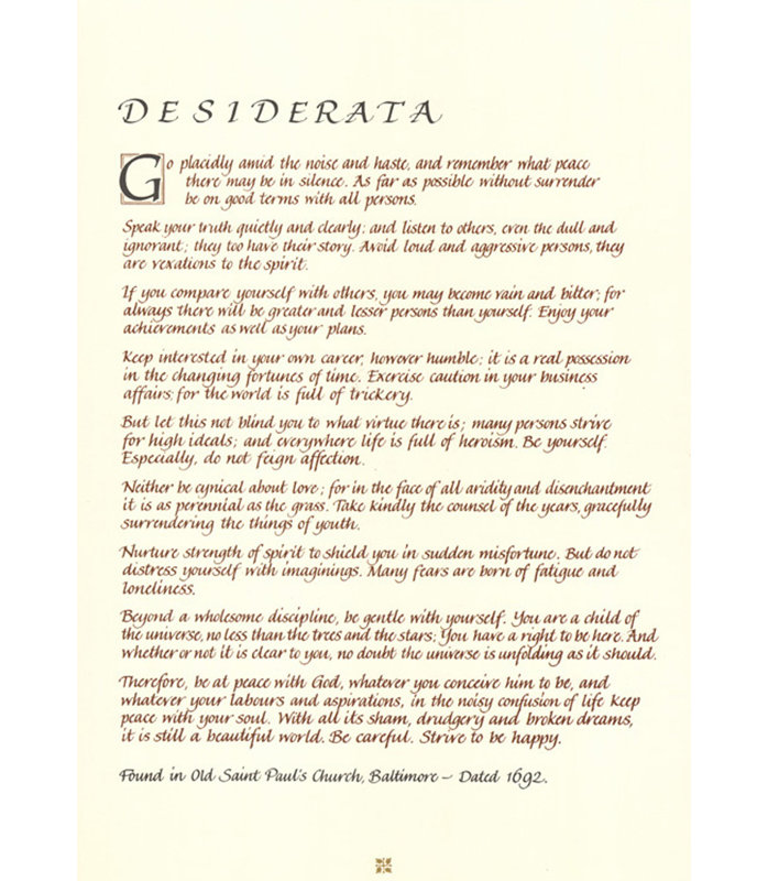 Desiderata