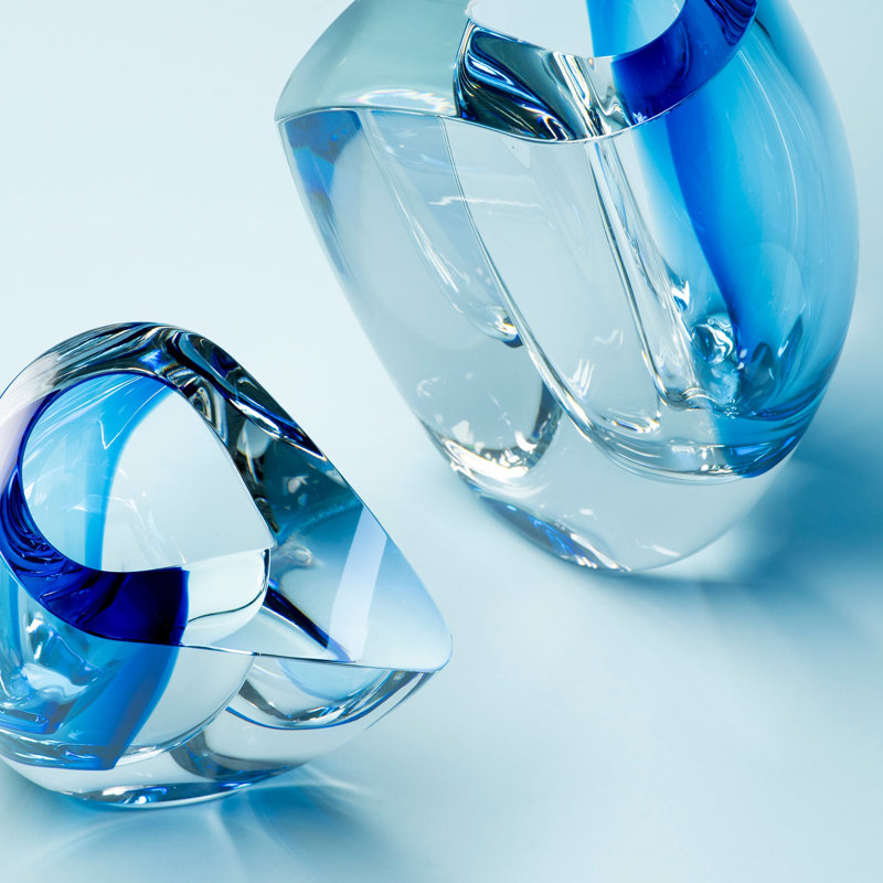 Mirage Handmade Crystal Glass Table Vase