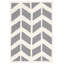 Tapis à chevrons en laine touffeté à la main Ellicott-1090682443