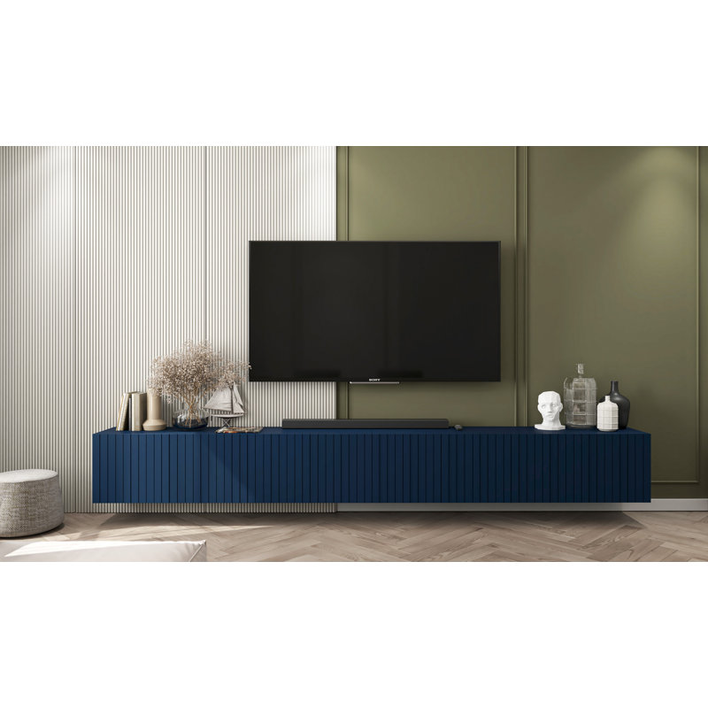 Mounthill TV Stand for TVs up to 88", Blue