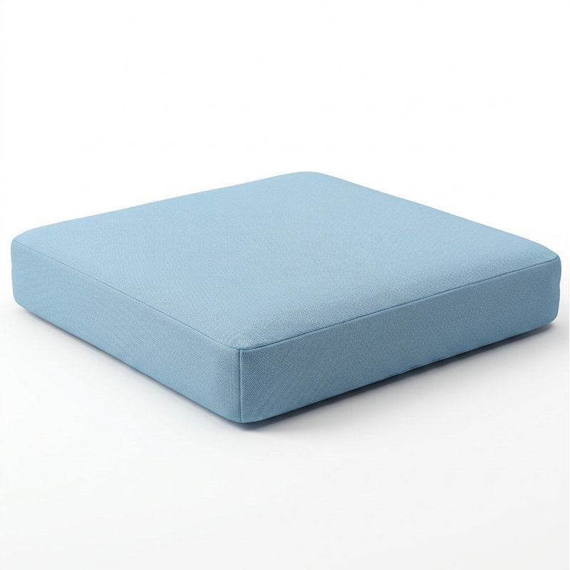 Sunbrella Outdoor Solid Knife Edge Deep Seating Cushion, 23 in W x 25 in D x 5 in H, Sunbrella - Canvas Air Blue
