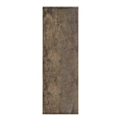 Leather Gray Cushioned Kitchen Mat