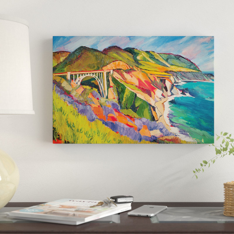 « autoroute 1 », impression sur toile, H 12 po x l 18 po x P 1,5 po, Toile tendue, Pas de tapis