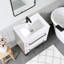 Meuble-lavabo simple 24 po blanc moderne