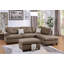 Canapé modulaire contemporain 3 pièces Mocha Dorris