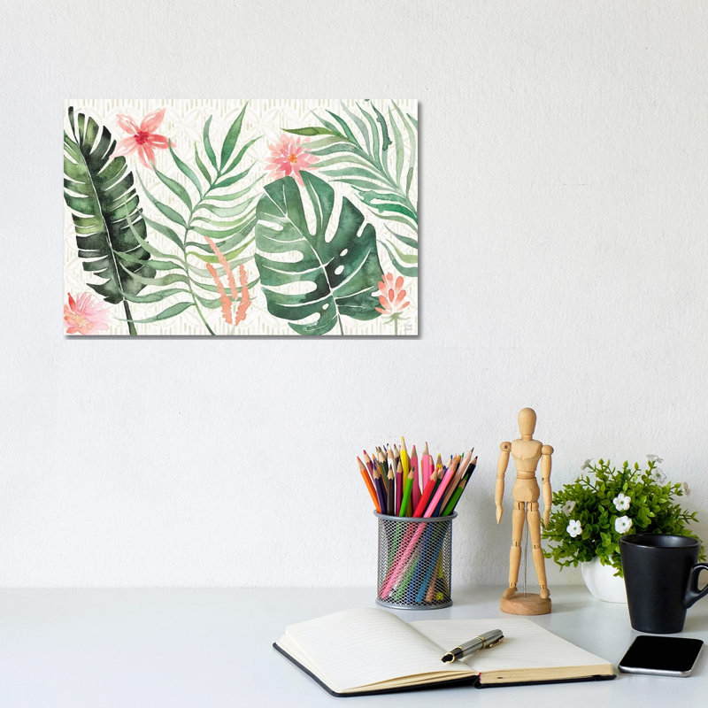 Paradise Petals I by Dina June - Wrapped Canvas Print, 20.32 cm H x 30.48 cm W