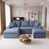 Chenille bleu