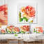 Coussin lombaire floral rose