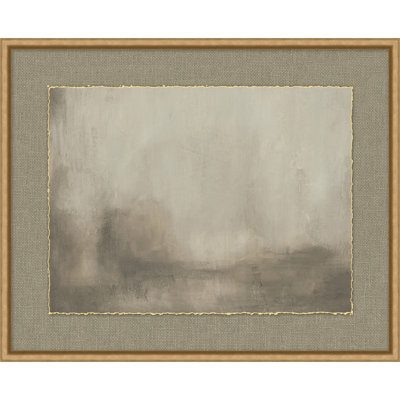 Foggy Morning 4 - Peinture encadrée sur papier